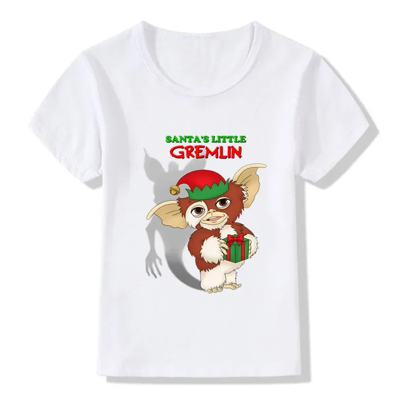 Kids T Shirt - Gremlins Gizmo - Cartoon Print Funny - Boys T Shirt - Cute Baby Girls Clothes - Summer Children - Short Sleeve Tops-HKP5170F-8T-XXXL-