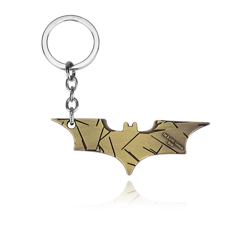 Batman Darts Metal Keychains Cosplay Props Film Television Works Peripheral Gifts Men Women Backpack Jewelry Accessories-K088-bronze-