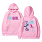 TV Girl Hoodie - Who Really Cares Album Graphic - Vintage Oversized Pullover Sweatshirts-Pink-L-