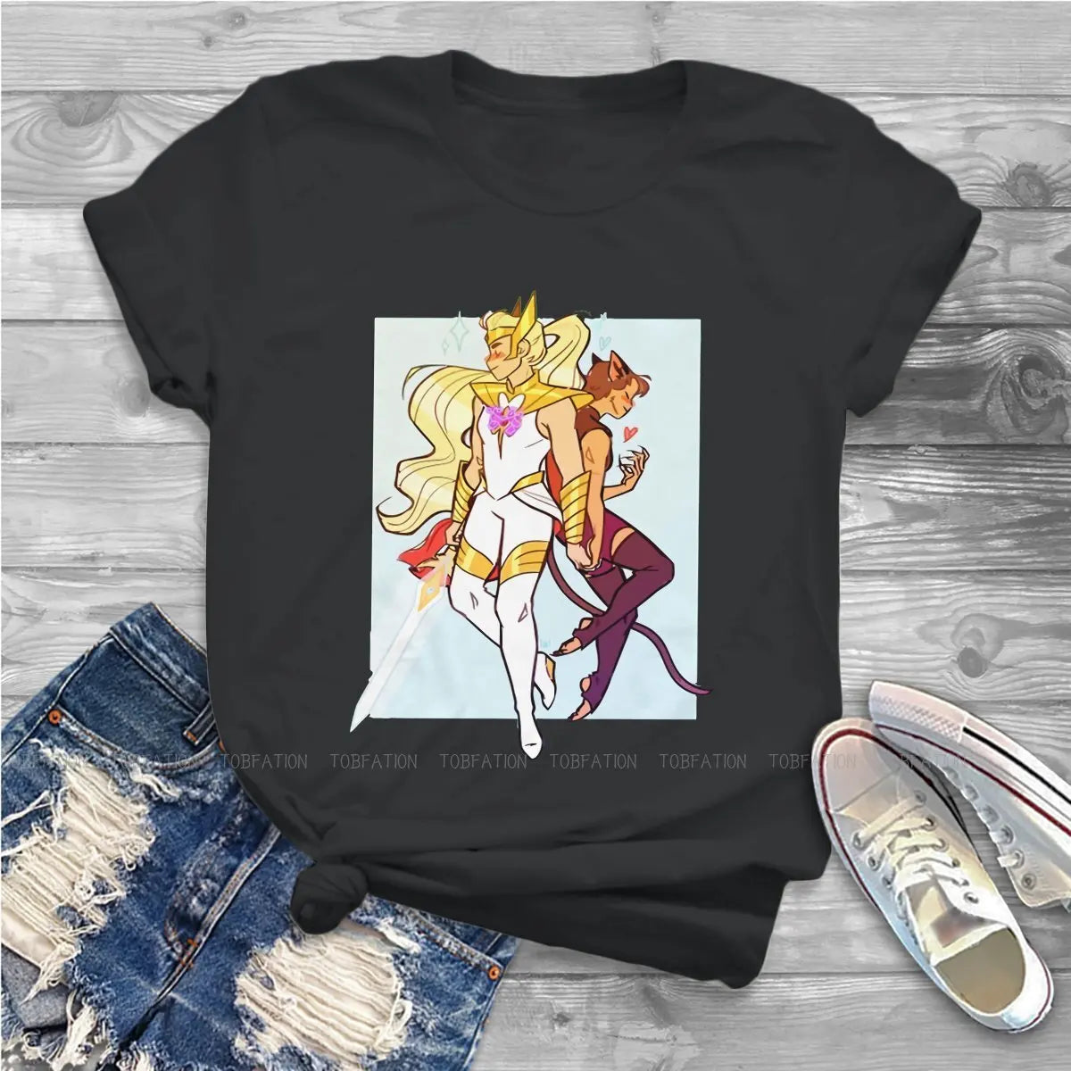 She-Ra & Princess of Power Fashion Tee: Oversized Soft Print T-Shirt for Girls - Perfect Retro Cartoon Present-