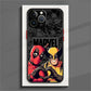 Marvel Comic Deadpool Wolverine Case for iPhone 15 14 13 12 11 - Frosted Translucent Cover-iPhone 12 Pro-FA9902HES-