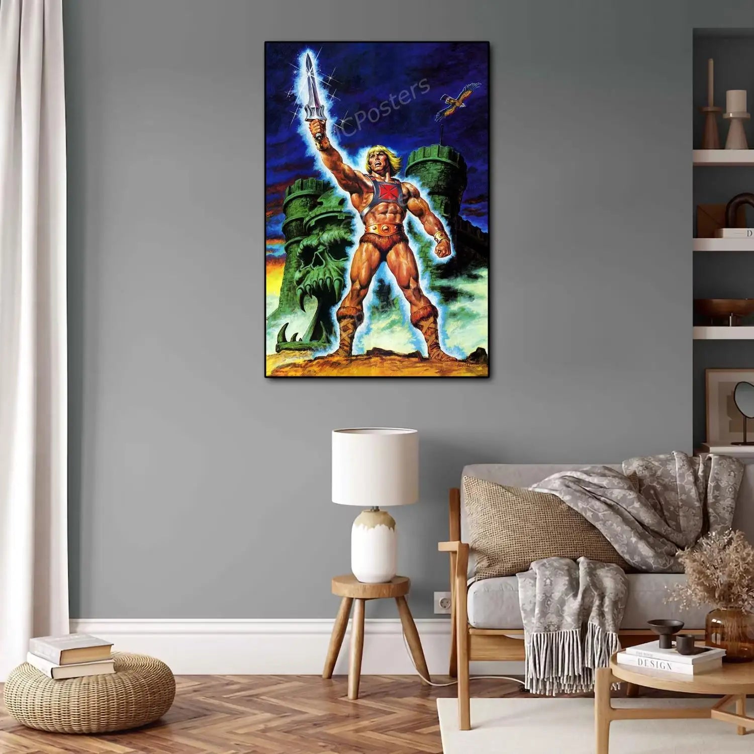 He-Man & Masters of the Universe Canvas Poster: Modern Family Wall Art Picture for Bedroom, Living Room, Cinema Room-Style-13-20x30cm No Frame-