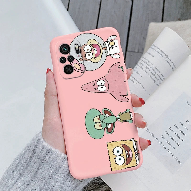 Sponge Bob Square Pants - Patrick Star Phone Cover For POCO M5S - Back Cover Soft Silicone - For Xiaomi POCOM5S M5 S - PocoM5 S Fundas Bag - Xiaomi Poco M5S - Anime Fan Gift-Kqf-hmbb10-POCO M5S-