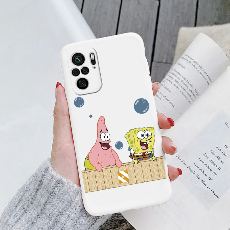 Sponge Bob Square Pants - Patrick Star Phone Cover For POCO M5S - Back Cover Soft Silicone - For Xiaomi POCOM5S M5 S - PocoM5 S Fundas Bag - Xiaomi Poco M5S - Anime Fan Gift-Kba-hmbb85-POCO M5S-