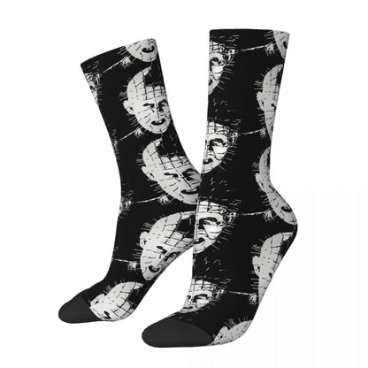 Hellraiser 1987 Horror Movie Socks - Hip Hop Vintage Crazy Men's - Unisex Harajuku Seamless Printed Happy Crew Gift-As The Picture-One Size-