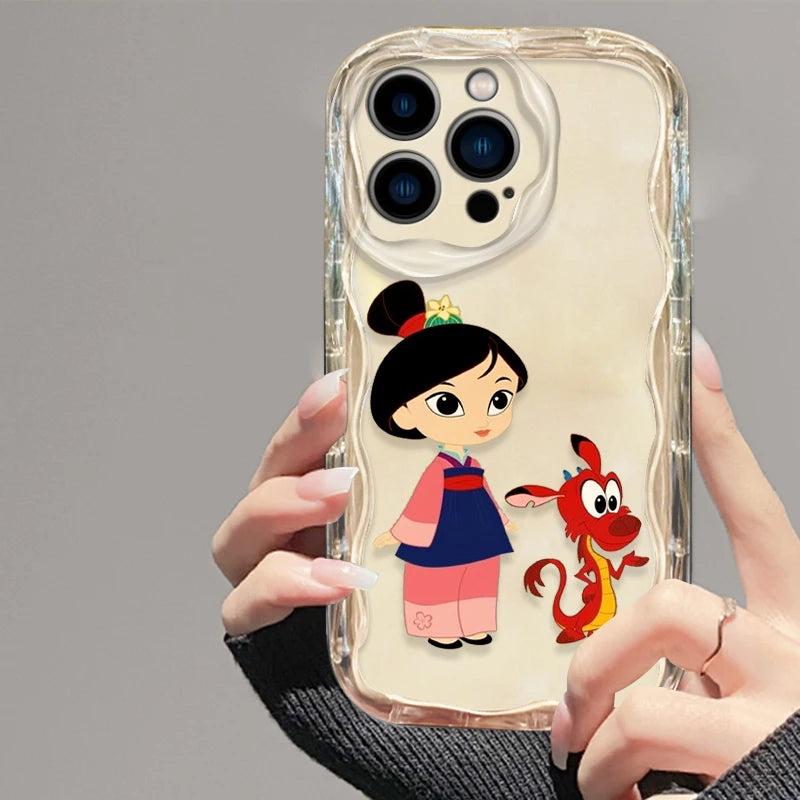 Disney Mulan Mushu Phone Case for iPhone 15 14 13 12 11 - Transparent Cover-