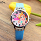 Barbie Watch - Cute Cartoon Design for Girls - Silicone Strap (Many Colours) Wristband - Diamond Accents - Student Accessories for Kids-Y033-4-