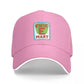 Kwik-E-Mart Simpsons Logo Snapback Cap - Breathable Polychromatic Baseball Hat - Stylish Gift for Men or Women-Pink-As shown-