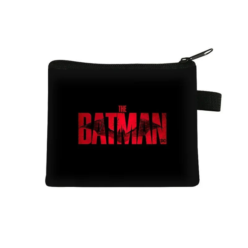 DC Anime Figure Justice League Batman Bruce Wayne Coin Purse Portable Card Case Coin Key Storage Bag Clutch Small Gifts-24-13.5x11 cm-