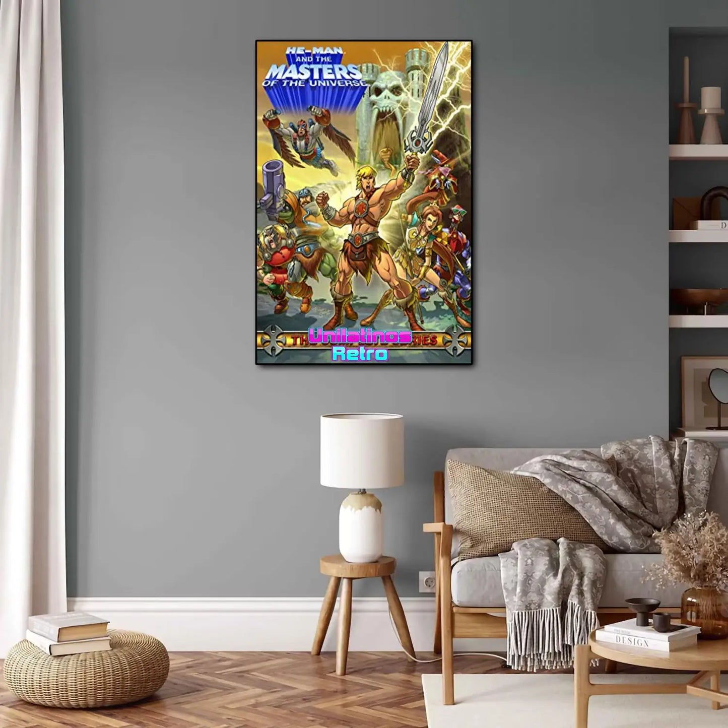 He-Man & Masters of the Universe Canvas Poster: Modern Family Wall Art Picture for Bedroom, Living Room, Cinema Room-Style-1-20x30cm No Frame-