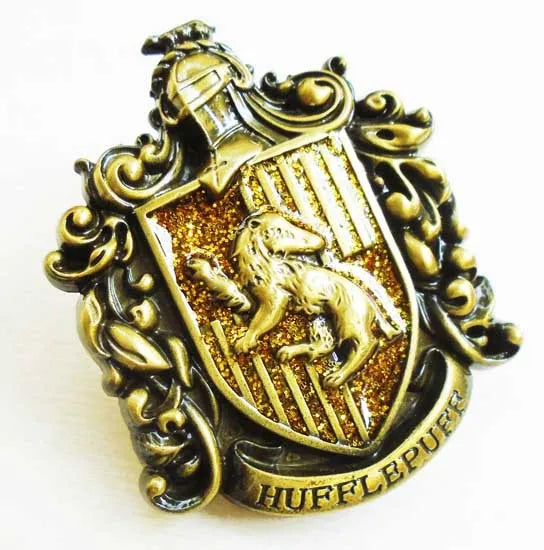 Harry Potter Brooch Pins - Hogwarts House Badges for Gryffindor and Slytherin Fans-5-