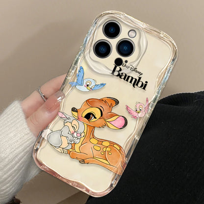 Bambi Thumper Friend Phone Case for iPhone 15 14 13 12 11 - Wave Oil Cover-A38Wtou01-iPhone 11 Pro-