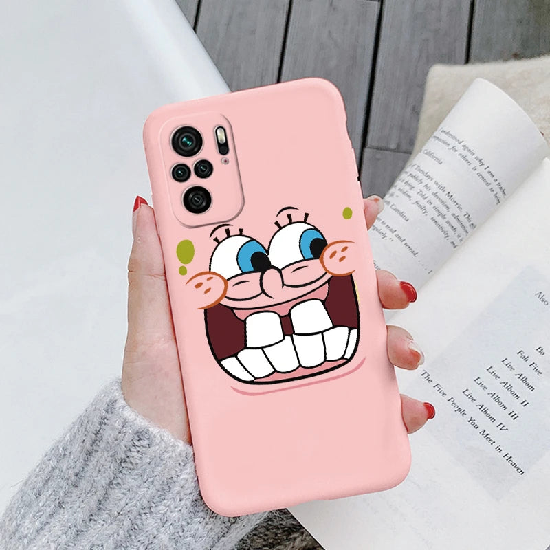 Sponge Bob Square Pants - Patrick Star Phone Cover For POCO M5S - Back Cover Soft Silicone - For Xiaomi POCOM5S M5 S - PocoM5 S Fundas Bag - Xiaomi Poco M5S - Anime Fan Gift-Kqf-hmbb55-POCO M5S-