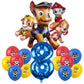 PAW Patrol Birthday Decoration Foil Balloon - Disposable Tableware Set Dog Chase Marshall Skye - For Kids Birthday Party Supplies-Balloon Set 8-29pcs-