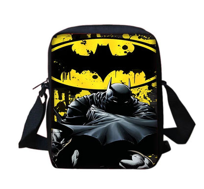 Super Hero B-BatmanS LOGO Child School Backpack With Shoulder Bag Pencil Bags School Bags for Boys Girls Best Gift-KB-198KBHJJ9A4-