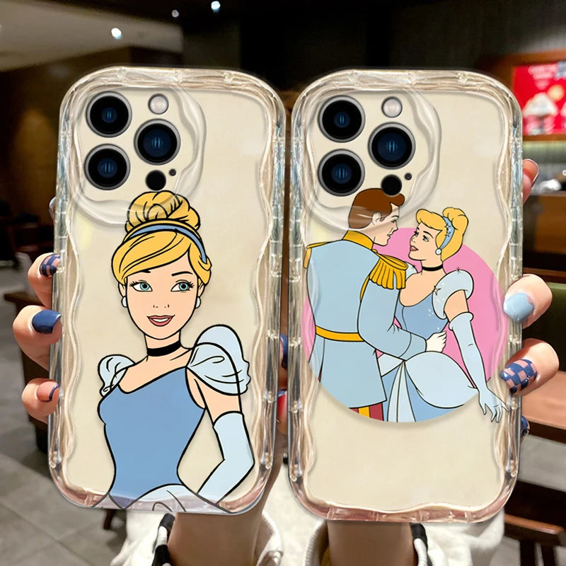 Disney Princess Cinderella Cover for iPhone 15 14 13 12 11 - Wave Oil Phone Case-