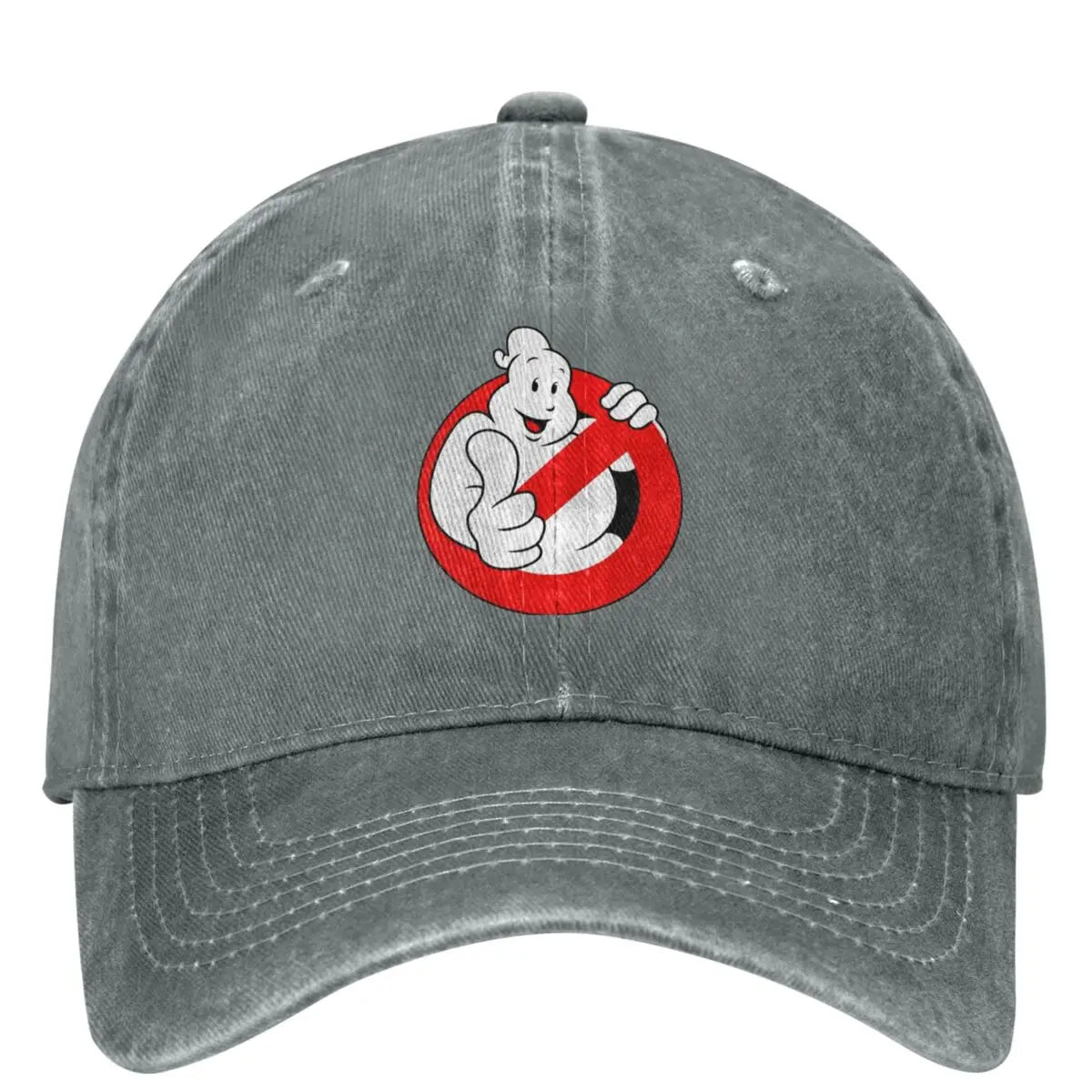 Funny Ghostbusters Denim Cap - Summer Hiking, Fishing, and Hip-Hop Hat for Men-GRAY-as picture-