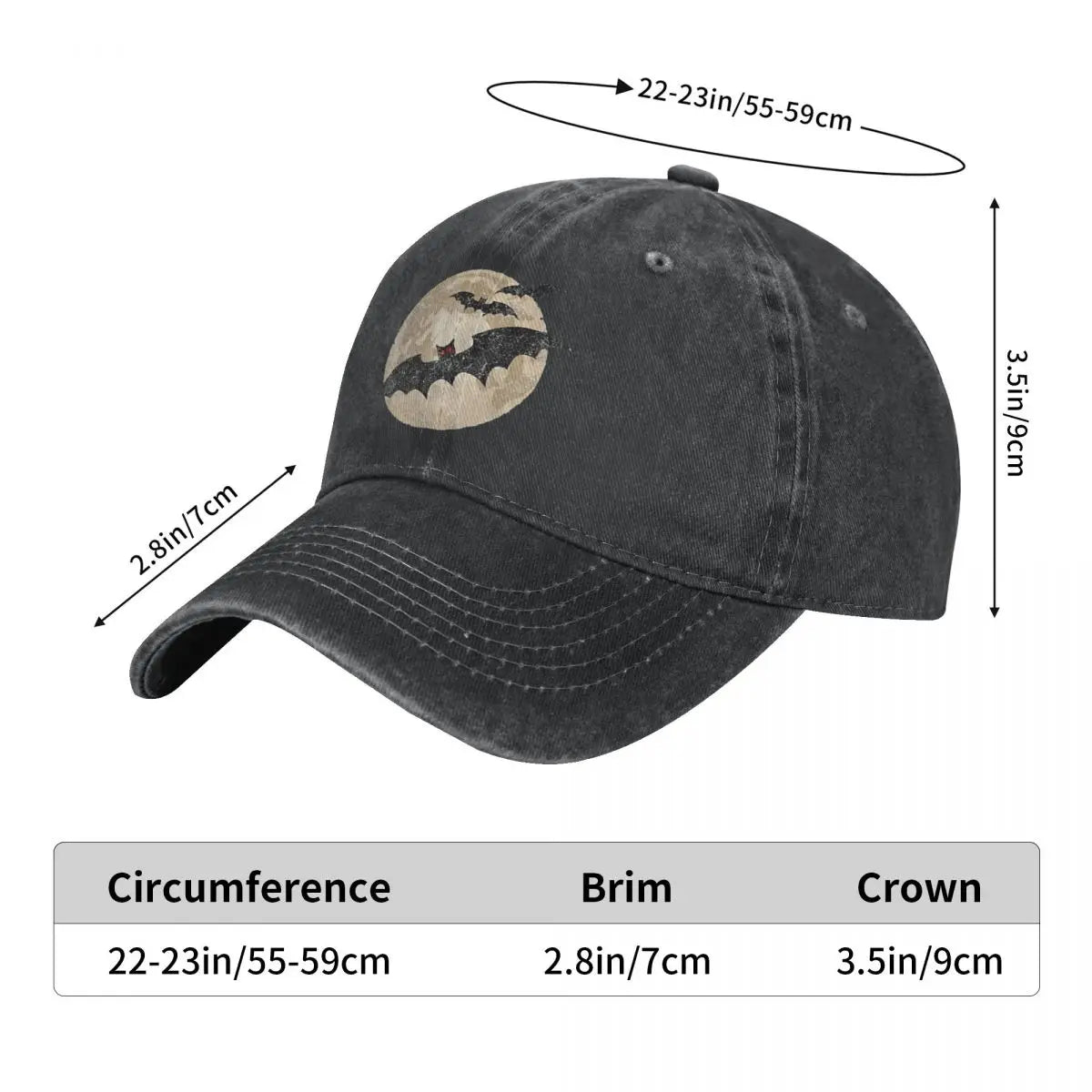 Bat Gifts Baseball Cap Men Hats Women Visor Protection Snapback Midnight Flyer Caps-