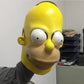 Simpsons Homer Latex Cosplay Mask - Fun Halloween or Carnival Prop - Perfect for Dad or Party Enthusiasts-Homer-