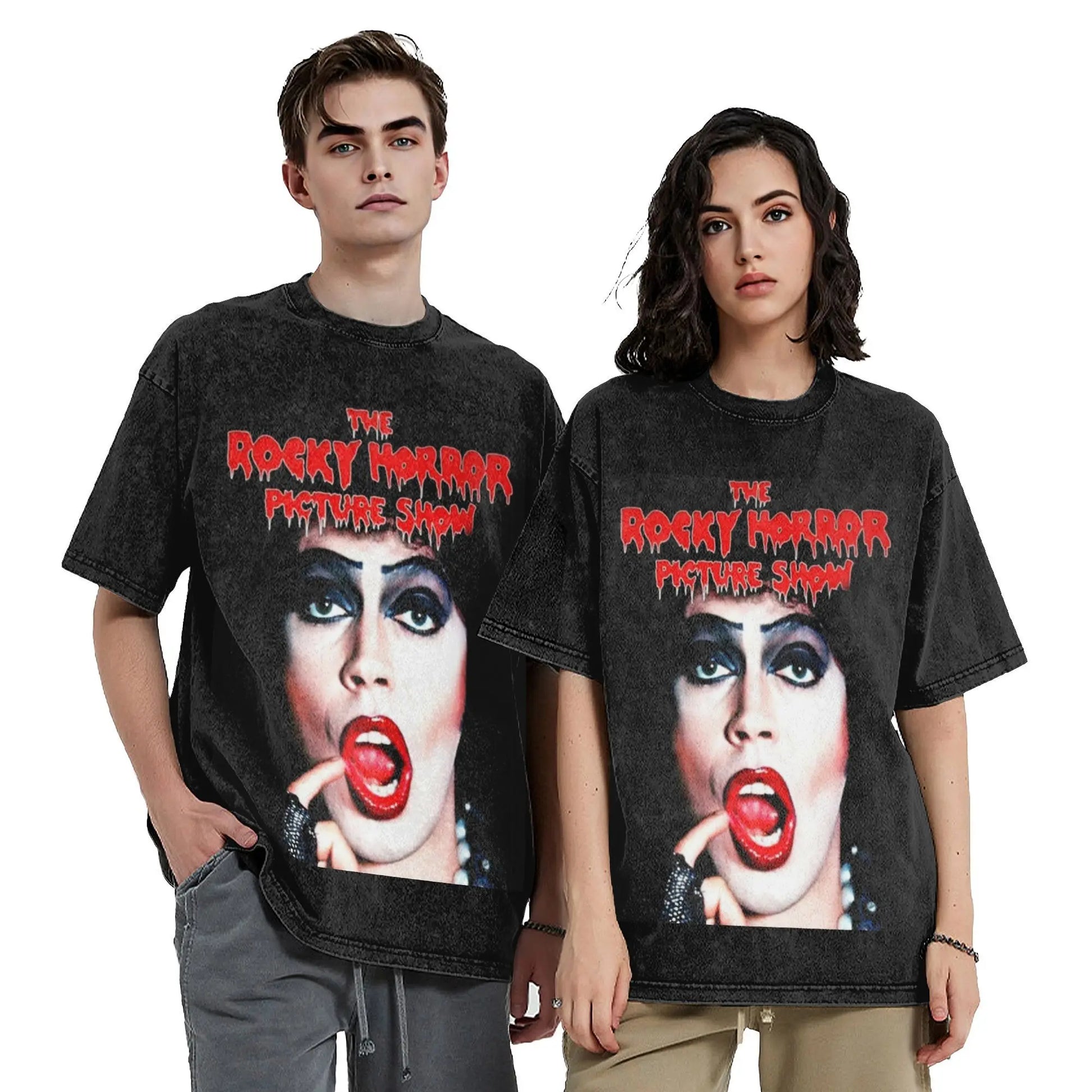 Rocky Horror Tee - Musical Film Printed Washed Cotton - Retro Outfit for Movie Lovers-