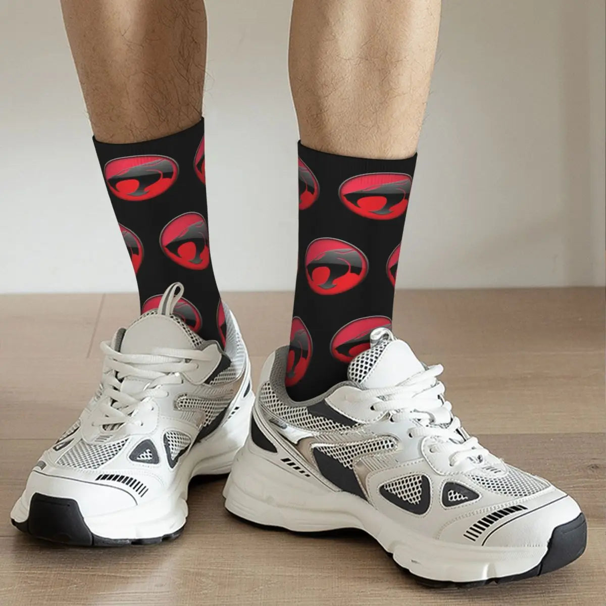 Thundercats Logo Socks - Classic Cartoon Mid-Tube - Cheetara Hi-Man Retro Gift-