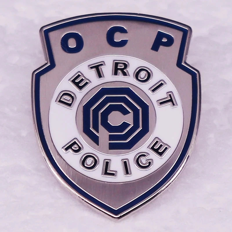 RoboCop Detroit Police Enamel Pin - Uniform Badge - Movie Jewelry Backpack Accessory Gifts-