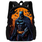 Child Superhero Batmans School Backpack with Lunch Bags ,Pencil Bags ,School Bags for Boys Girls Best Gift-BB-212X22A4-