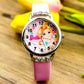 Barbie Watch - Cute Cartoon Design for Girls - Silicone Strap (Many Colours) Wristband - Diamond Accents - Student Accessories for Kids-