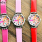 Barbie Watch - Cute Cartoon Design for Girls - Silicone Strap (Many Colours) Wristband - Diamond Accents - Student Accessories for Kids-