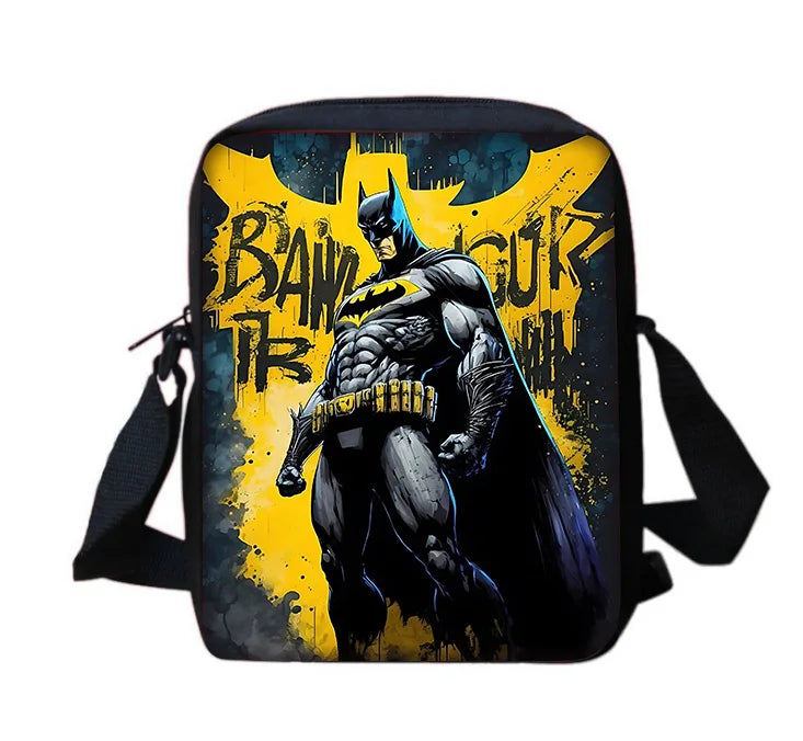 Super Hero B-BatmanS LOGO Child School Backpack With Shoulder Bag Pencil Bags School Bags for Boys Girls Best Gift-KB-198KBHJJ9A3-