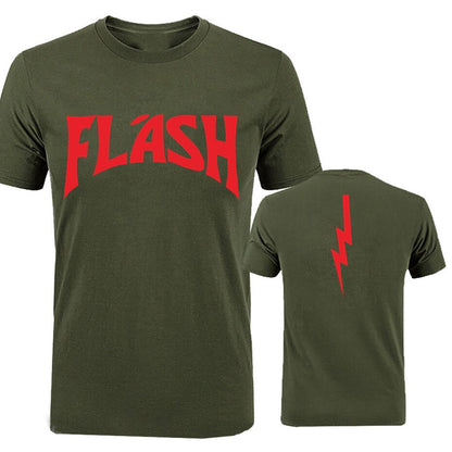 Flash Gordon T-Shirt - Spellbinding Film Fan Present - Partywear Movie Cosplay-ArmyGreen-S-