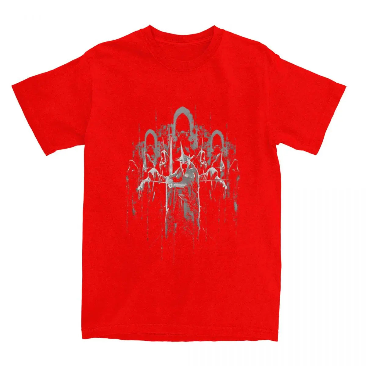 Mordor - Lords of The Rings T-Shirt - Harajuku Style - Summer Casual Oversized Cotton Tees - O Neck Y2K Design-Red-6XL-