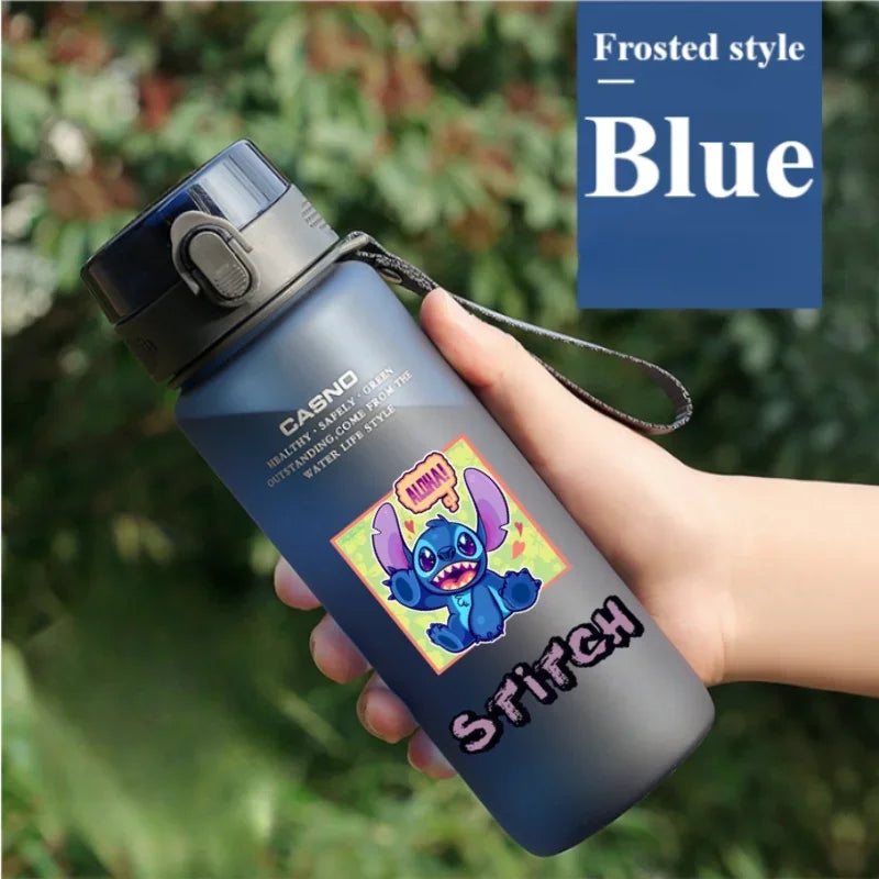 1000ML Stitch Water Cup Bottle - Cartoon Plastic Large Capacity Outdoor Sports Gift-18-560ML-