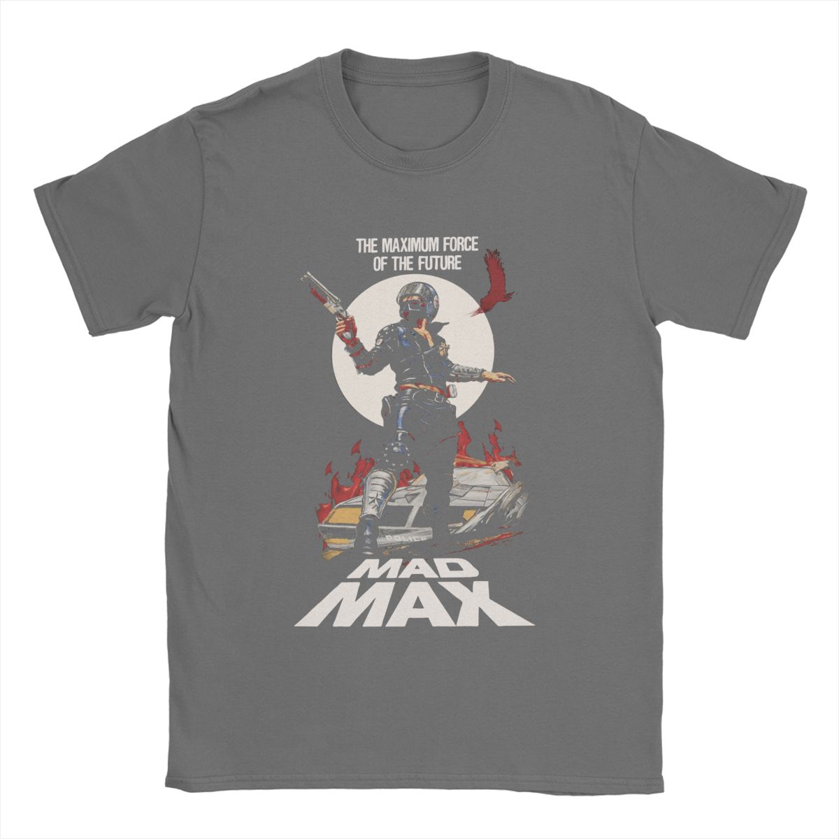 Mad Max - T-Shirt For The Film Buff - Classic Action - Movie Wear Fan Garment-Dark Grey-S-