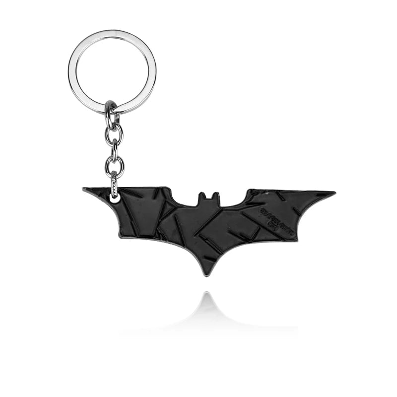 Batman Darts Metal Keychains Cosplay Props Film Television Works Peripheral Gifts Men Women Backpack Jewelry Accessories-K088-black-