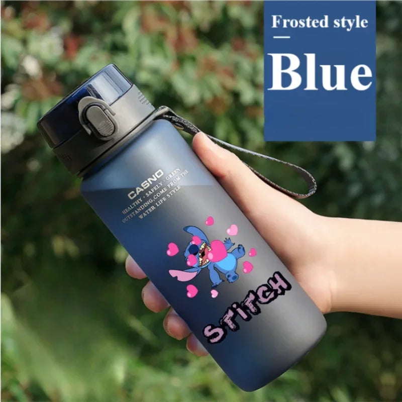 1000ML Stitch Water Cup Bottle - Cartoon Plastic Large Capacity Outdoor Sports Gift-22-560ML-