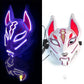 Hot Sale Halloween Glowing Face Mask - LED Fox Mask for Men and Women, Features Game Theme for Cosplay Party and Carnival Costume, Half Face Mask-9-