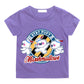 Ghostbusters Kids Cartoon T-Shirt - 100% Cotton Summer Tops for Boys and Girls-purple-11T-