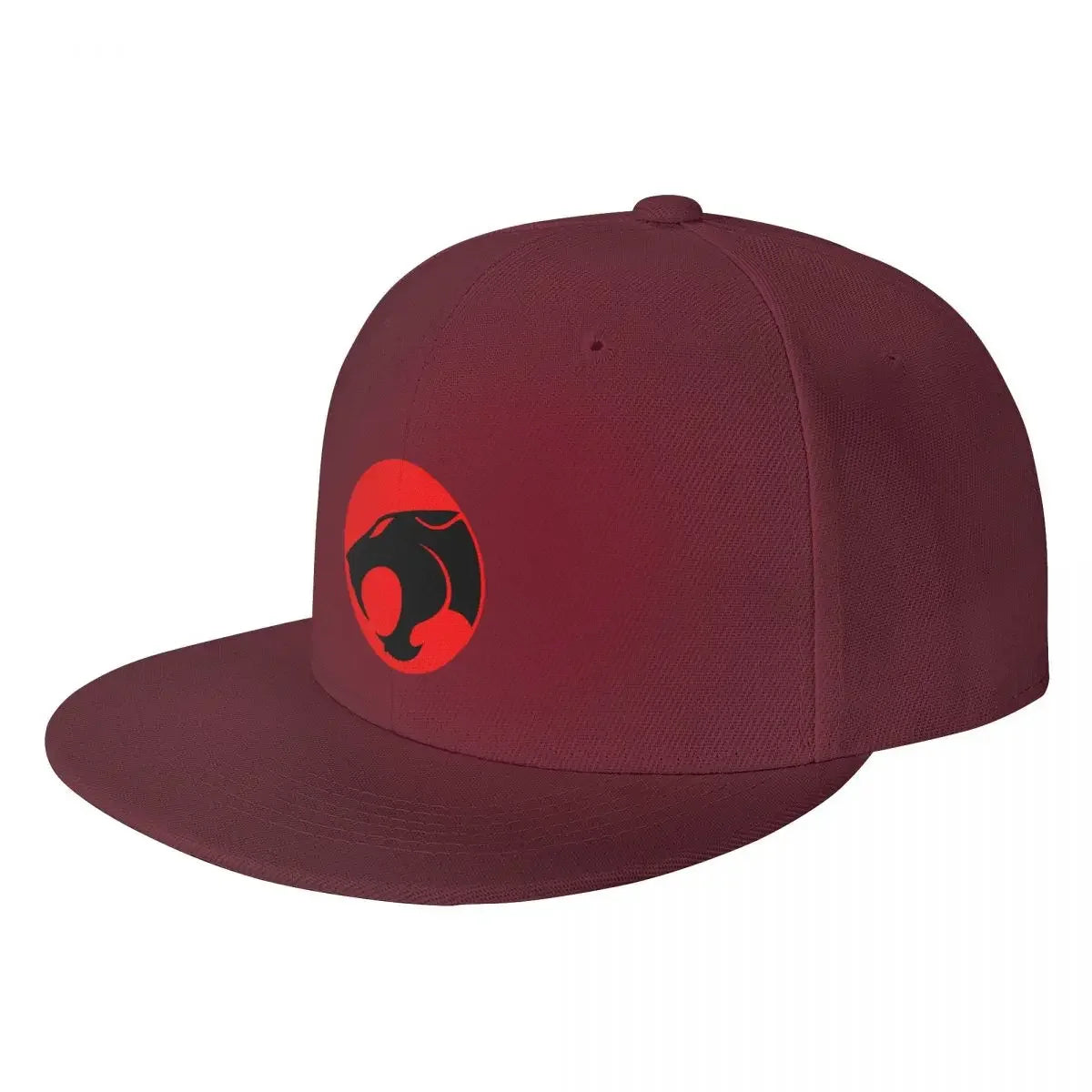 Thundercats Snapback Cap - Hip Hop Retro Hat - Custom Anime Dad Baseball Hat-Burgundy-Hip Hop Cap-