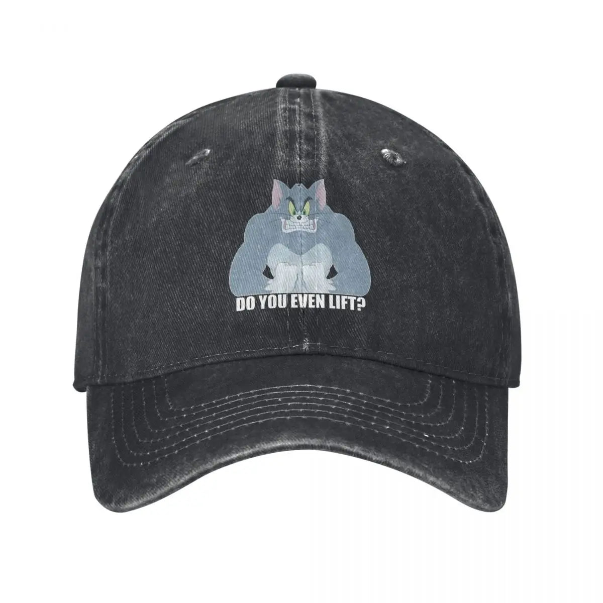 Washed Men's Baseball Cap Swole - Trucker Snapback Caps - Dad Hat Tom and Jerry Golf Hats-