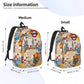 Britain Paddington Brown Bear Backpack - Men Women Casual Business Daypack Cute Movie Cartoon Laptop Computer Shoulder Bag Outdoor-