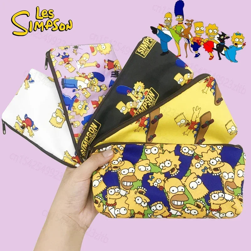 Cute Simpsons Pencil Case - Waterproof Stationery Bag - Thoughtful Cult Present for Students or Coworkers-