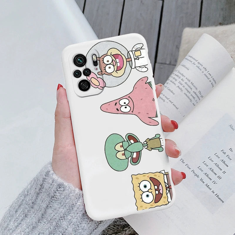 Sponge Bob Square Pants - Patrick Star Phone Cover For POCO M5S - Back Cover Soft Silicone - For Xiaomi POCOM5S M5 S - PocoM5 S Fundas Bag - Xiaomi Poco M5S - Anime Fan Gift-Kba-hmbb10-POCO M5S-