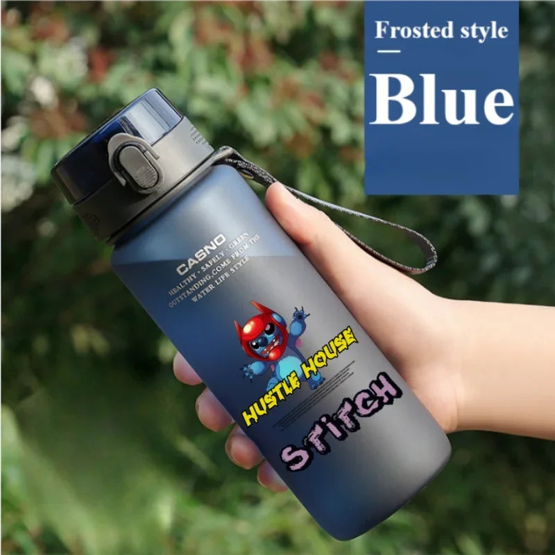 1000ML Stitch Water Cup Bottle - Cartoon Plastic Large Capacity Outdoor Sports Gift-9-560ML-