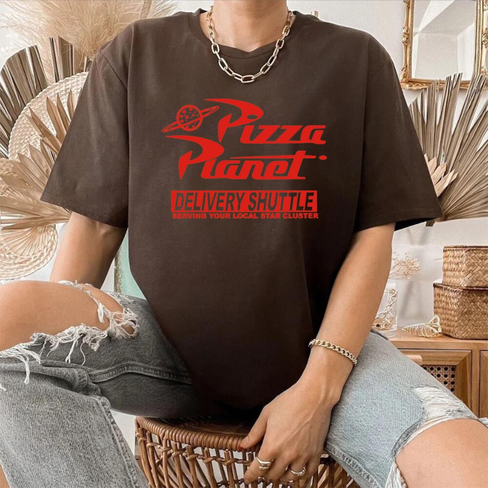 Pizza Planet Shirt - Vacation T-Shirt - Retro Television And Video - 1990s Garment-