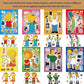 Simpsons Cartoon Puzzle Stickers - DIY Jigsaw Decals for Kids - Educational Gift for Creative & Retro Children-