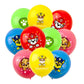 Paw Patrol Birthday Decorations Happy Birthday Backdrop Banner Plates Cups - Paper Tableware Set Balloons - Kids Boy Party Supplies-10pcs Balloons-