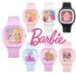 Barbie Kids Watch - Girls Cartoon Silicone Strap Wrist Watch - Children's Fashion Quartz Watches - Birthday Gifts-