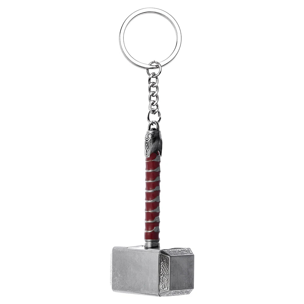 Thor’s Hammer Bottle Opener Keychain - Marvel Mjolnir Design - Portable Multifunctional Keyring-Mjolnir-United States-