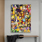 Funny Simpsons Pop Art Poster - Family Canvas Painting for Kids’ Rooms - Cool Gift for Cartoon Movie Fans-